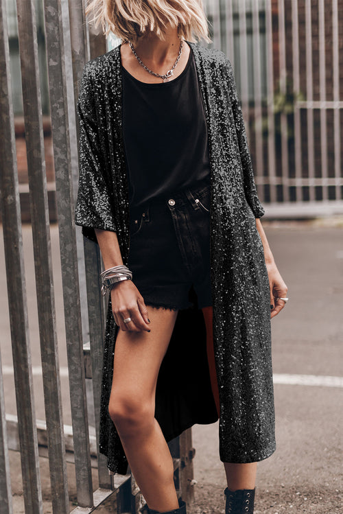 The perfect Sequin Duster Cardigan