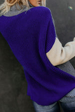 Color Crazed Cable-Knit Turtleneck Sweater
