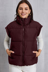 Callie Turtleneck Pocketed Vest Coat