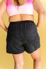 Carried Away French Terry Shorts in Black