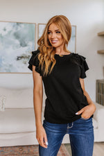 Come Fly With Me Flutter Sleeve Top