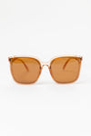 Eye On You Sunglasses in Coral Brown