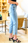 Maddox Mid Rise Straight Crop Jeans