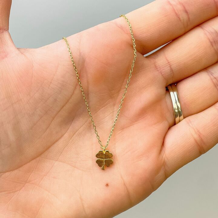 PREORDER: Shamrock Gold-Dipped Pendant Necklace