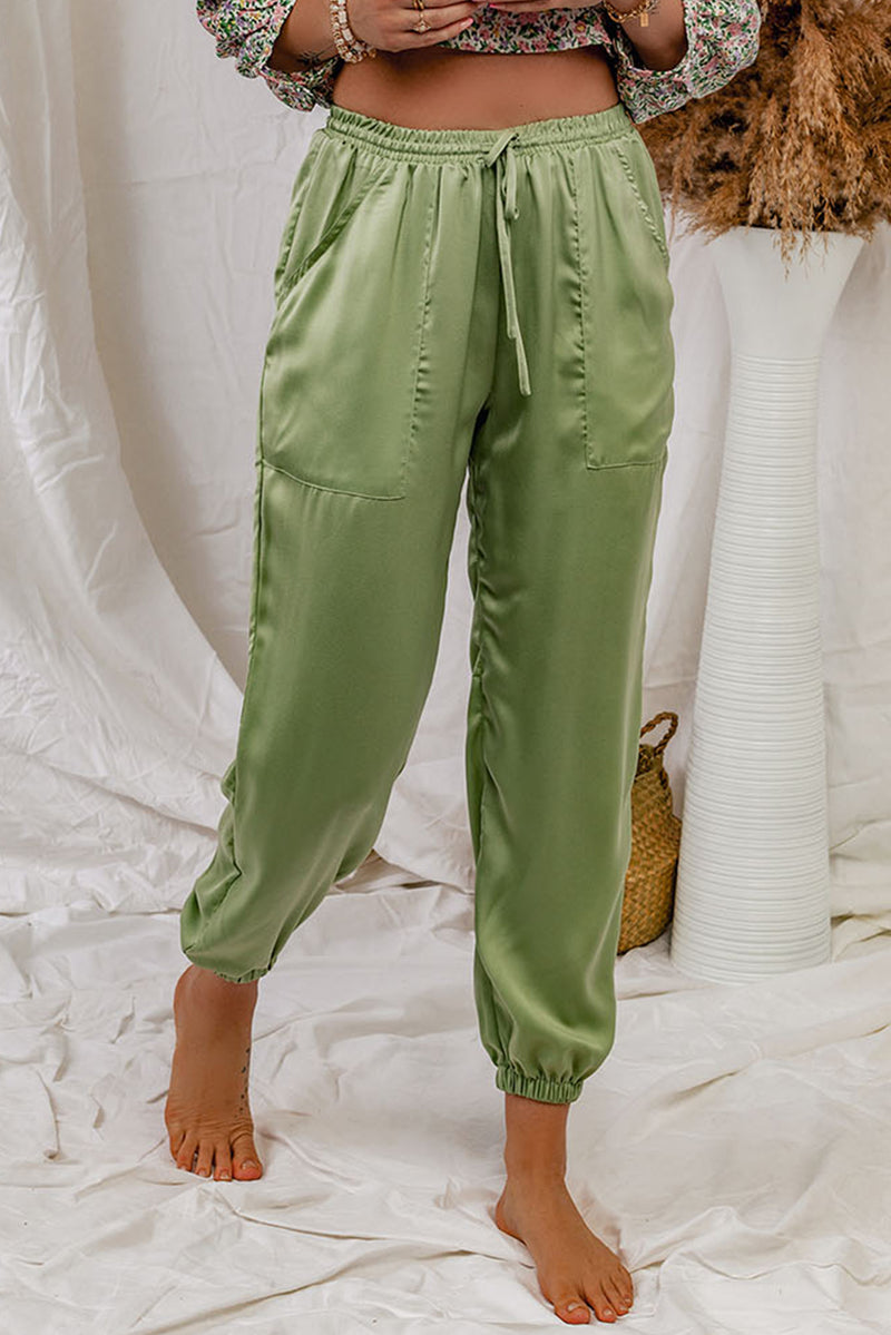 Drawstring Pull-On Joggers with Pockets