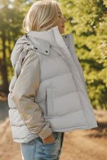 Cold Break Zip Up Hooded Vest Coat